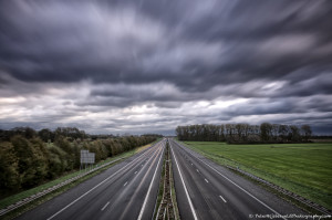 Storm over the motorway