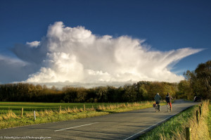 Cycling on a autumn afternoon