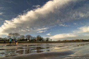 Playing on Woodstown beach