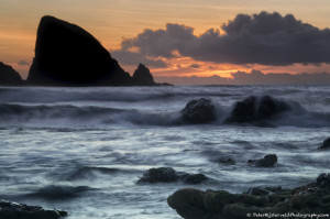 First light on Ballydowane cove