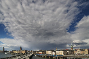 Stockholm rain clouds