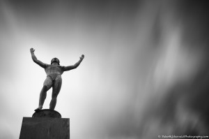 Statue for Esaiat Tegner, a Swedish poet.