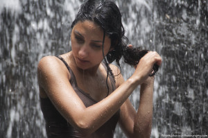 Waterfall girl